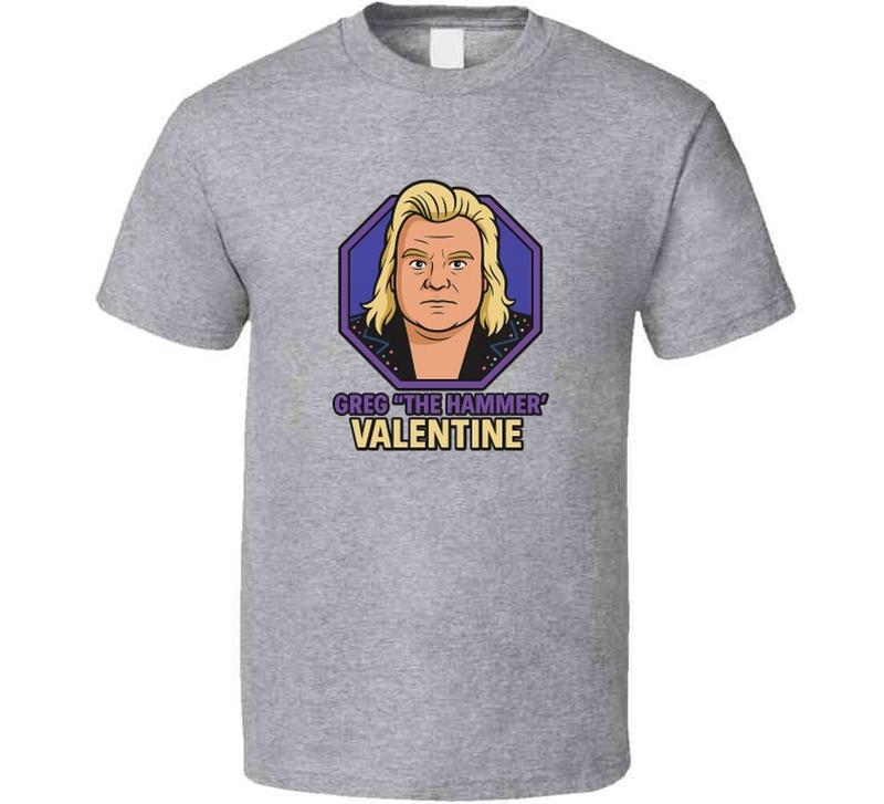 Greg The Hammer Valentine Retro Wrestling Cartoon Unisex T-Shirt