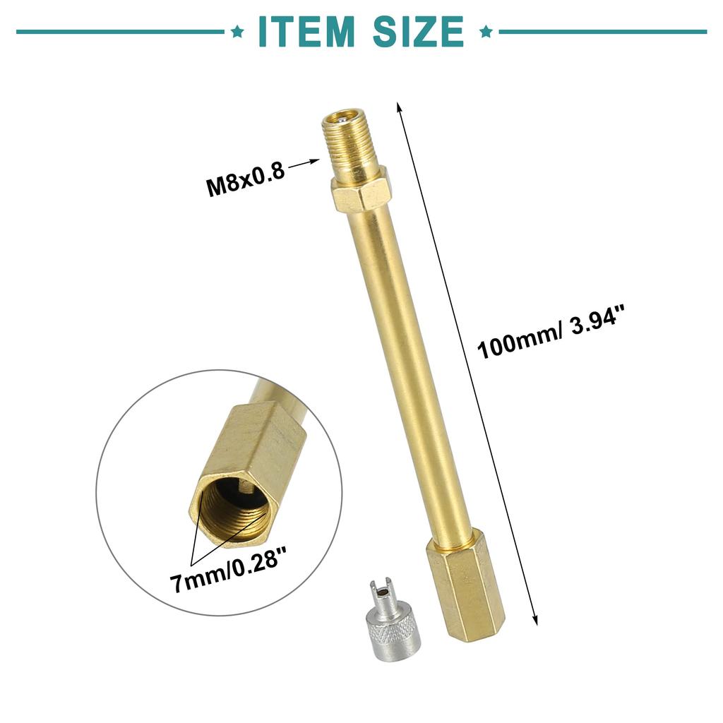 ACROPIX Auto-Reifenventil-Verlängerungsadapter Luftreifenventil-Verlängerer