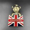 3D Metal Fridge Magnet: USA, England, Italy, Madrid, Dubai, Belgium, India, Israel - High-End Commemorative Collection