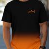 Sommermode Bestseller Neues Harajuku Farbverlauf Lässiges Kurzarm-T-Shirt Herren Lässiges Rundhals-T-Shirt Top