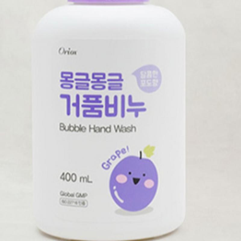 Daiso Mongle Mongle Seifenblasenseife, Traubenduft, 400 ml