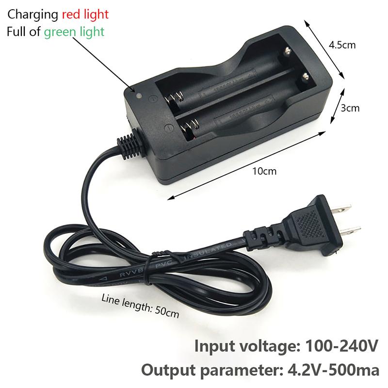 1Pc 18650 Lithium Battery Charger With Intelligent Dual Charging