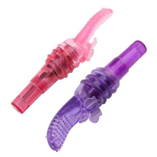 Vibrating Massager Waterproof Lightweight TPE Sex Finger Vibrator Sleeve for Hotel