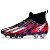 New football shoes men's and women's high-top spikes broken nails student boys training game