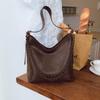 Retro bag women's large capacity 2025 new autumn and winter versatile chain shoulder messenger bag casual commuter tote bag
