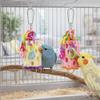 Colorful Parrot Chewing Toys Interactive Hanging Hamster Grinding Stone Bite Resistant Mouth Molar String Parrot Cage