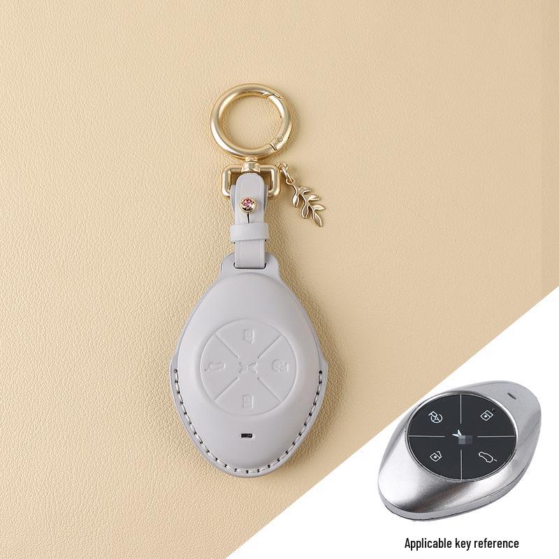 Women's Genuine Leather Bow Key Case for Xiaopeng P7 G9/G3i/P5 2022