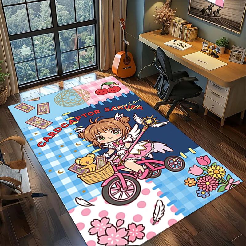 Gamer Room Bedroom Decor Cardcaptor Sakura Non Slip Washable Large Area Rug Carpet—kwq5
