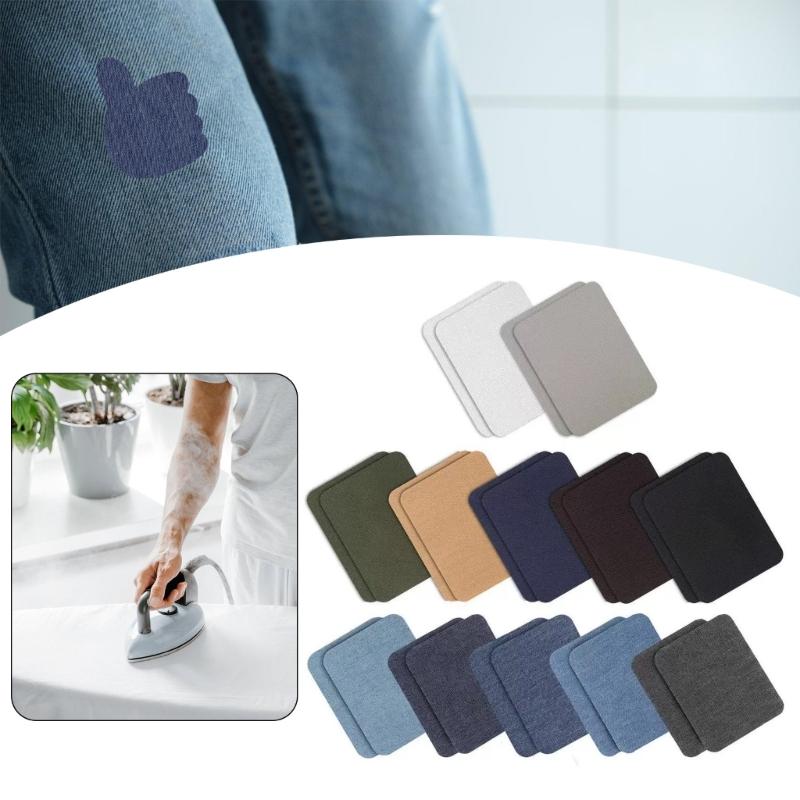 20/24 pezzi di toppe termoadesive per jeans, giacche e borse, toppe autoadesive per riparazioni, toppe in denim, toppe per jeans
