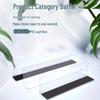 Transparent PVC Magnetic L-Shaped Shelf Dividers for Supermarkets & Convenience Stores