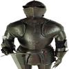 Black Knight Suit of Antiqued Finish Half Armor