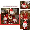 High Quality Christmas Plush Santa Elk Snowman Stuffed Toy For Kids Holiday Joy