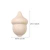 30 Pcs Woody Acorn DIY Accessories Unfinished Playthings Home Wooden Model Toy Toys Mini Baby for Acorns