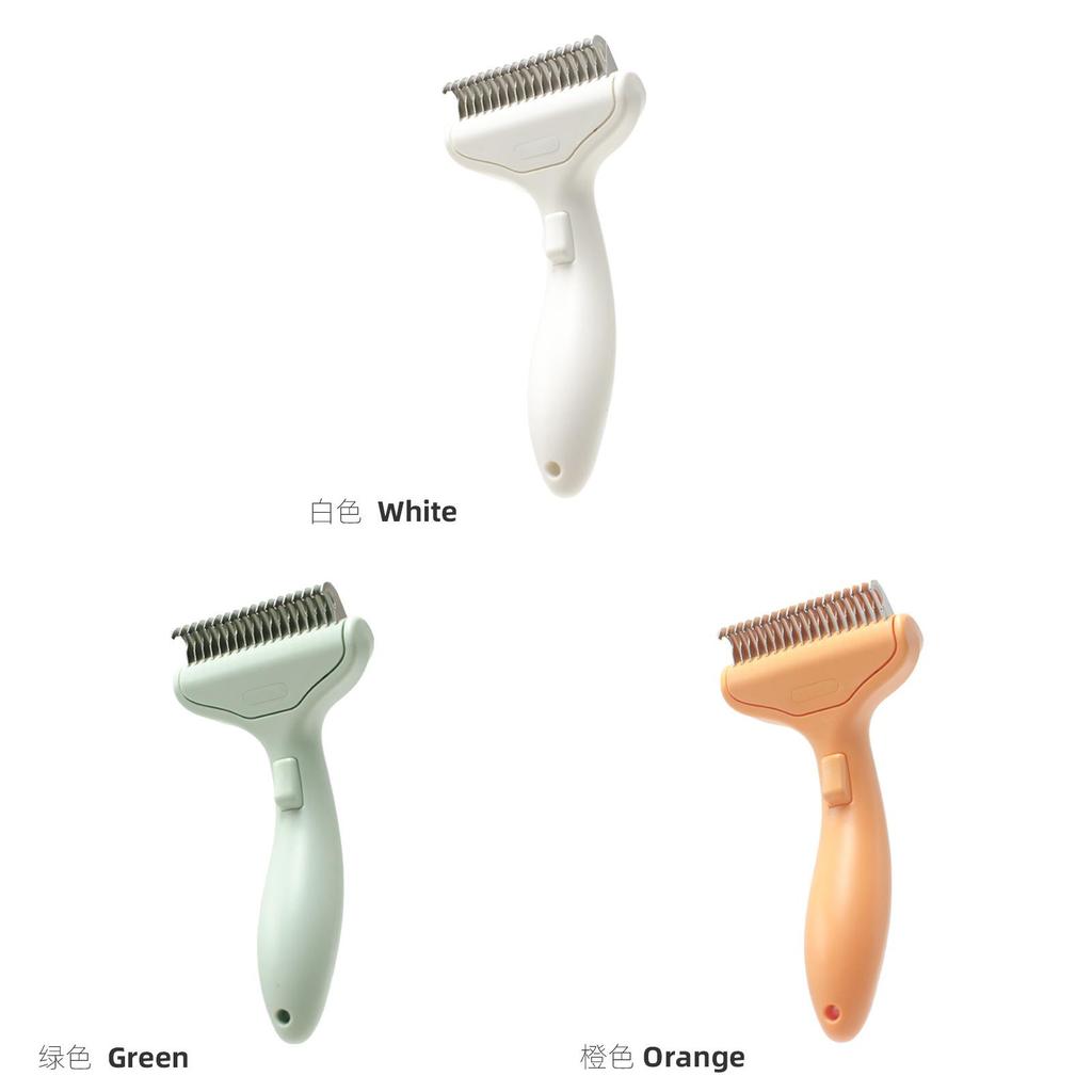 Pet Grooming Brush Abs Material With Easy Fur Removal For Cats And Dogs With Hair Loss Prevention