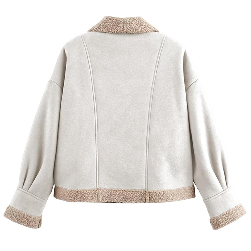 Women's Fashion Retro Coat With Lapel And Loose Top Coat