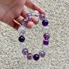 Nine Purple Fire Natural Amethyst Bracelet National Style Xiaohong Duobao Jewelry Original White Crystal Bracelet