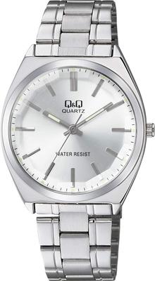 Q&Q QB78-201 Men's Classic Silver Analog Watch