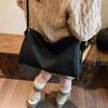 High-end small bag women's 2025 new simple striped fashion texture exquisite messenger versatile tote bag