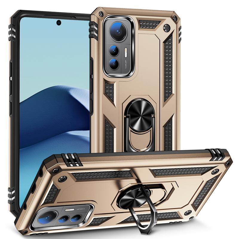 For Xiaomi 12 Lite Case Shockproof Magnetic Car Holder Armor Phone Cases for Xiomi Xaomi Xiami Mi 12 Light 12Lite 5G Back Cover