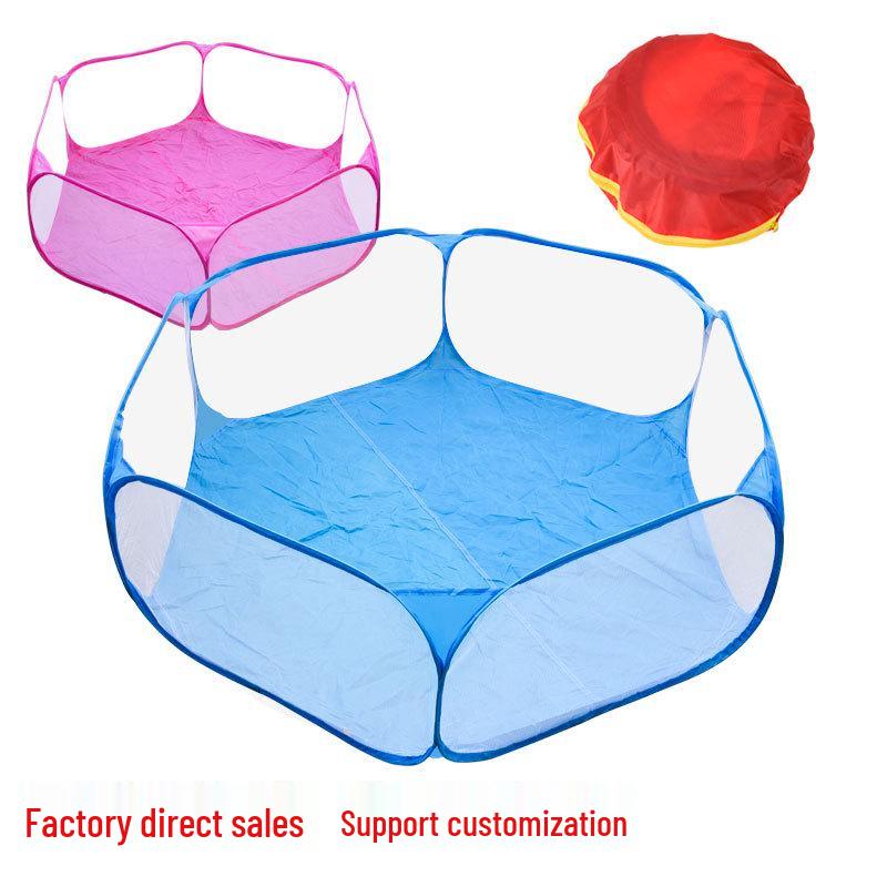 Blue Sky Ocean Kids' Pop-Up Ball Pit Tent - Animal Playpen Toy
