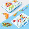 Elektrische Bohrmaschine Nuss Demontage Puzzle Spielzeug Kinder DIY Demontage Dreidimensionales Plastik Elektrisches Nuss Spielzeug