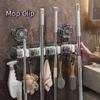 Multi-Purpose Mop Clip Wall Mount Wall Hooks Practical Suction Cup Hooks  Kitchen