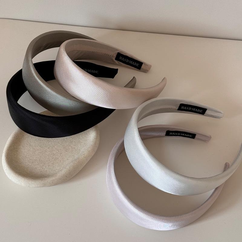 Softly Shining Wide-edge Sponge Hairband, Fashionable Hair-stabilizing Headband, High-crown Hair Clip