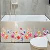 Adesivo Colorato Floreale per Finestra Primavera Estate Fiori Selvatici Statico Pellicole per Finestra Biadesive Decalcomanie Anti-Collisione per Porte in Vetro per Soggiorno Camera da Letto