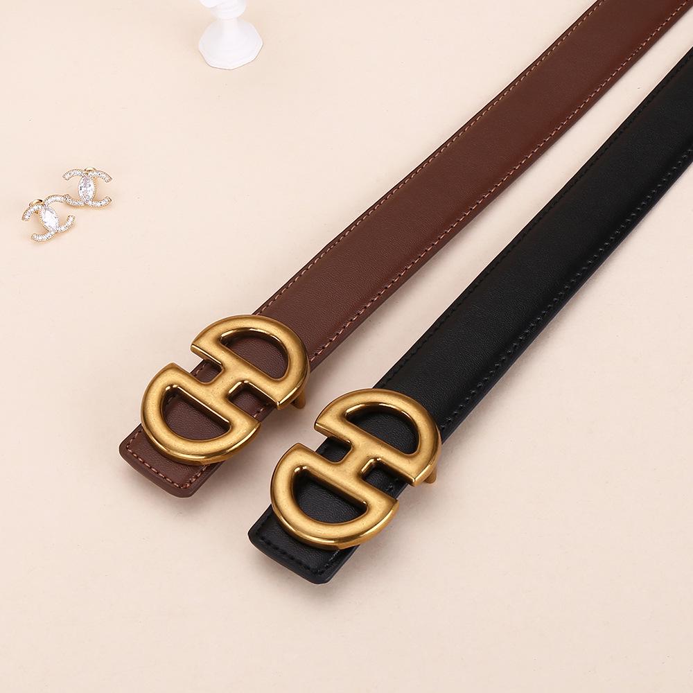 Elegant Women's Genuine Leather Belt: Versatile, Stylish, and Decorative for Jeans