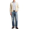 Polo Ralph Lauren Solid Color V-Neck Button Long Sleeve Knit Sweater Men sweater Beige 710961170-003