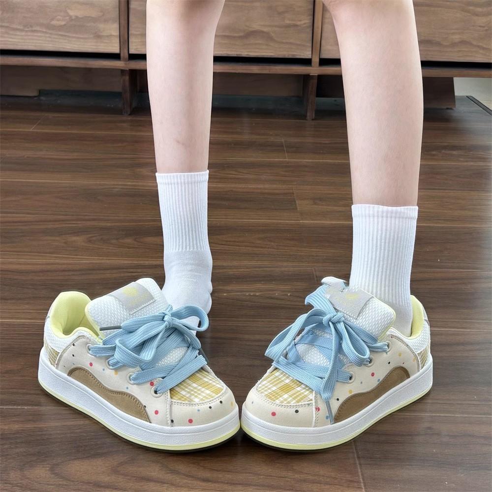 Design sense dopamine color matching board shoes trendy sports shoes summer new niche versatile casual bread shoes