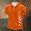 Men's Casual Independence Day Printed Neck Short Sleeve T-Shirt
