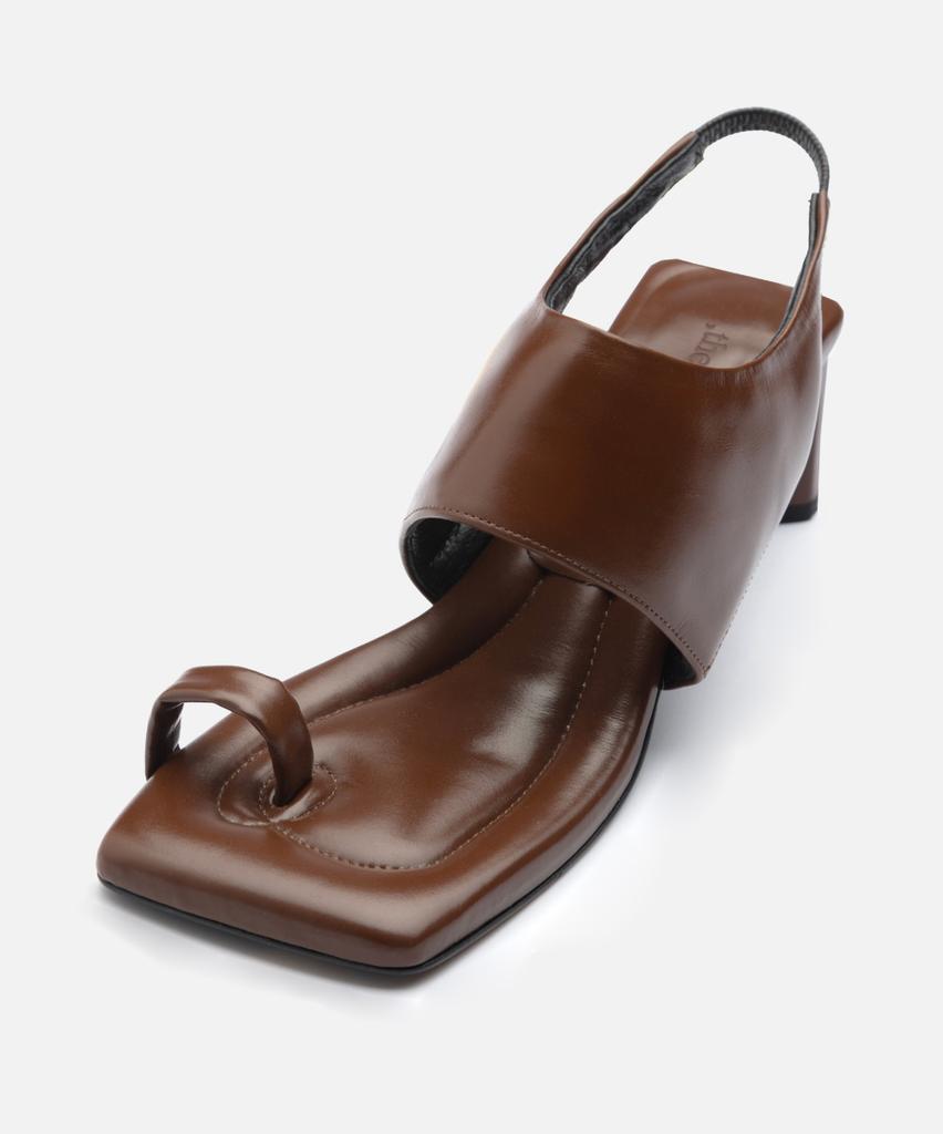 Then Summer Toe Sandal Heels / Brown