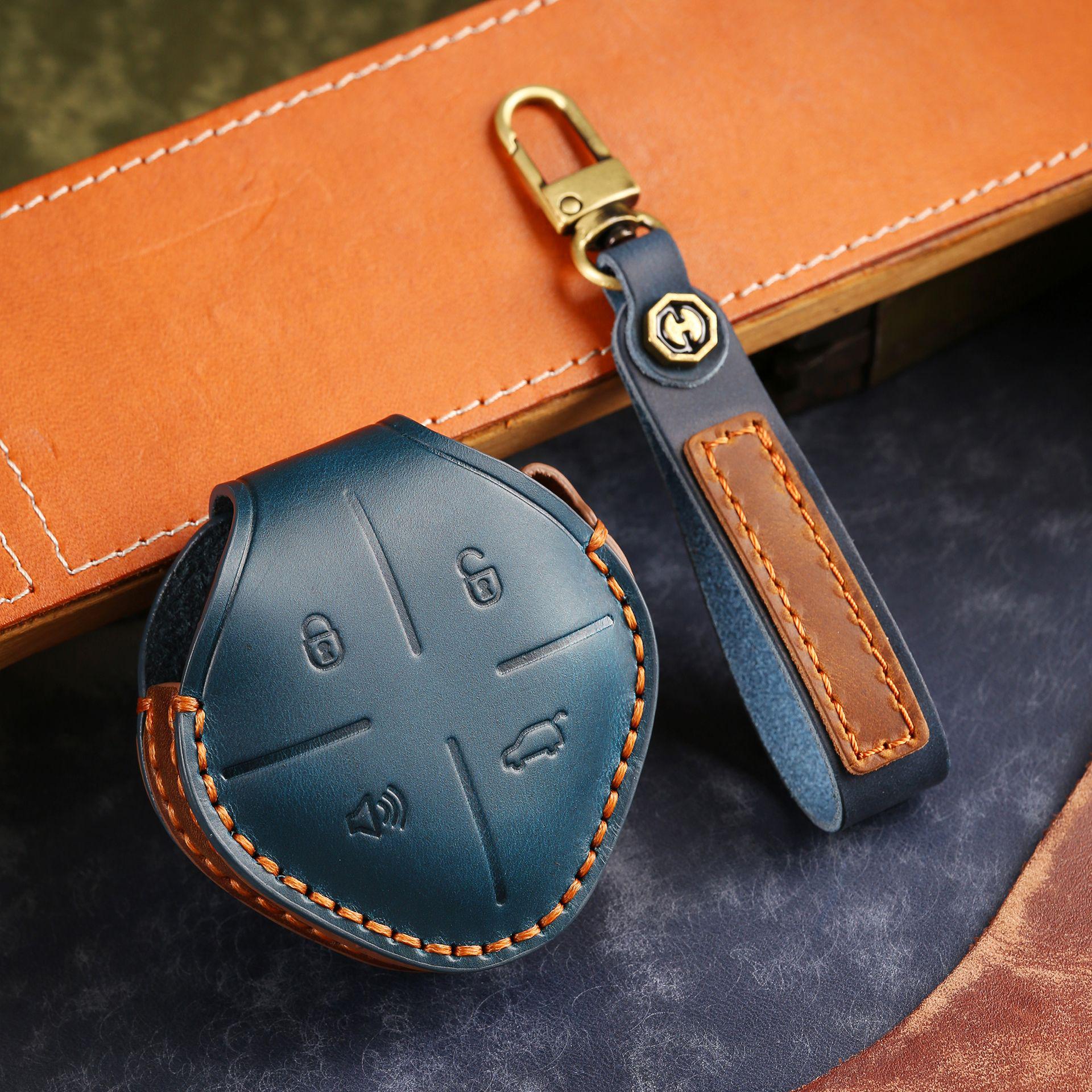 

Compatible Leather Key Cover for 2022-23 Chery Jietu Dasheng IDM DCT Key Fob чорний