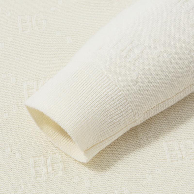 LUOZI Men's Winter Mock Neck Half-Zip Wool Sweater