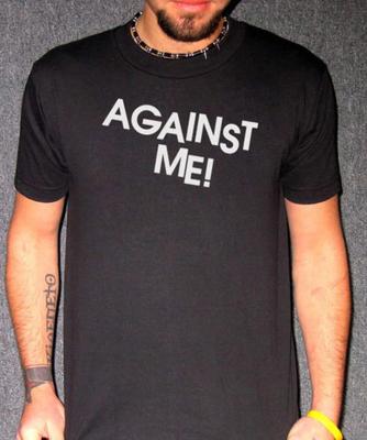 Contre moi ! T-shirt Folk Punk Fat Wreck Chords Logo Texte