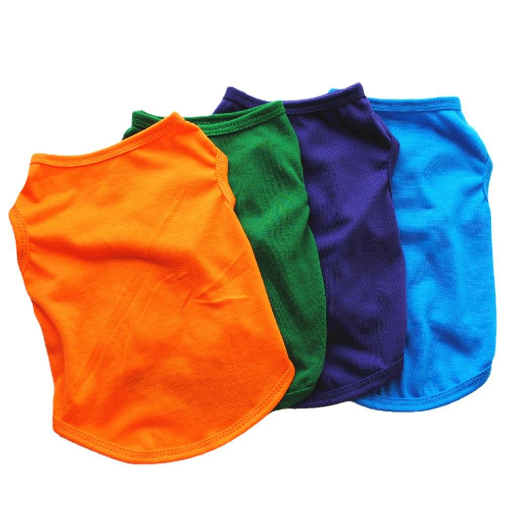 Pet Supplies  Solid Color Dog Vest  Thin Pet Clothes