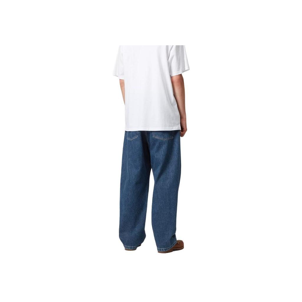 Carhartt WIP SS25 Brandon Pant Loose Fit Straight Leg Woven Label Low Rise Jeans Men Bottoms I035893-01-06