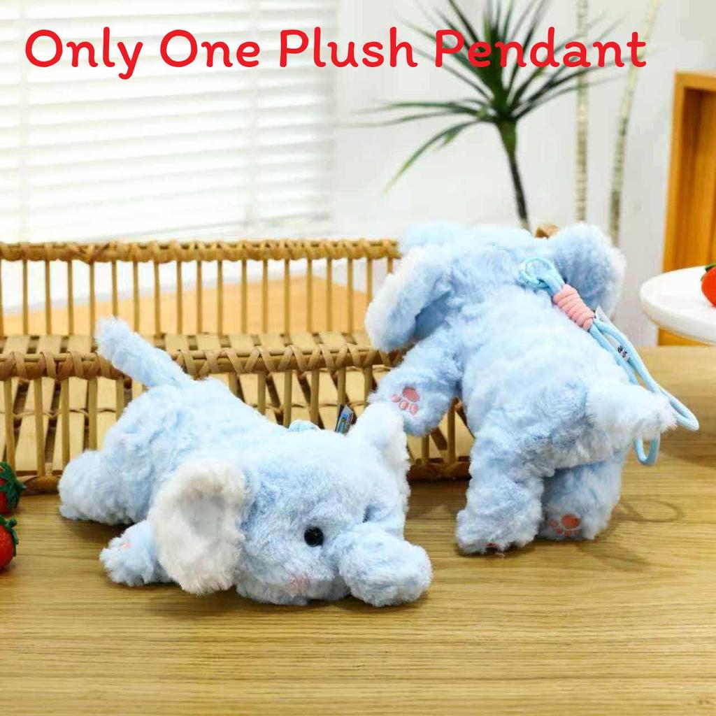 Plush Fox Keychain With Cord Cute Animal Pendant For Kids And Adults