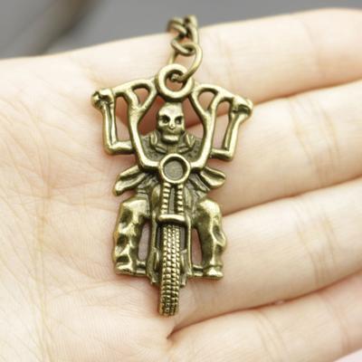 Hot Selling Jewelry, Minimalist Skeleton Motorcycle Keychain Pendant