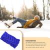 Womens Winter Headband Head Protector Wide Chunky Ladies Ear Muffs Simple Style Face Cover Hair Accessories for Girls