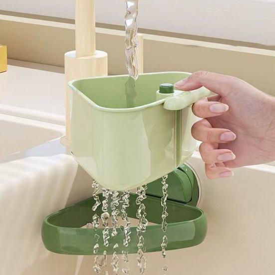 Sink Strainer Basket Food Waste Collector Easy to Install Push-Type Automatic Dump Kitchen Hanging Sink Drain Basket