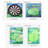Golf Chipping Game Mat Set, Dart Practice Golf Hitting Training Mat for Adult Indoor Outdoor, Backyard Play Equipment