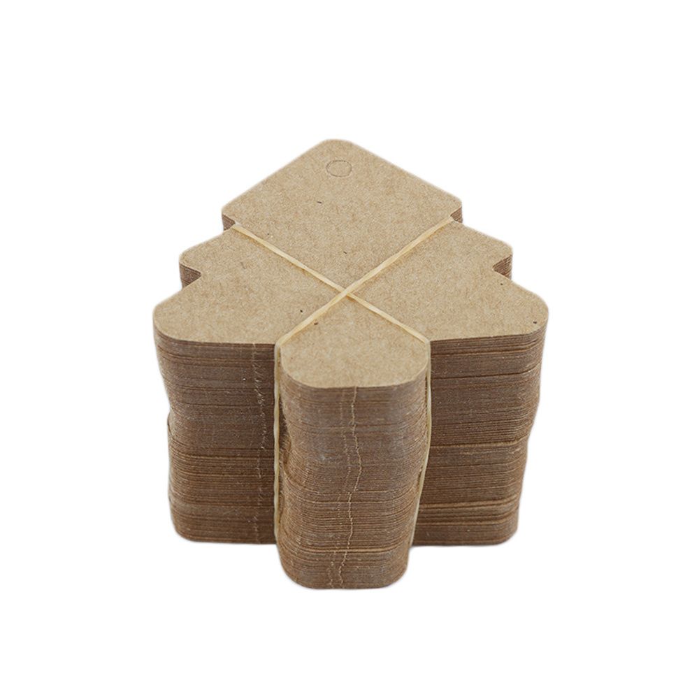 Christmas Party Decoration Paper Cards Gift Tags Kraft Cards Labels Christmas Tree Shape Hang Tag