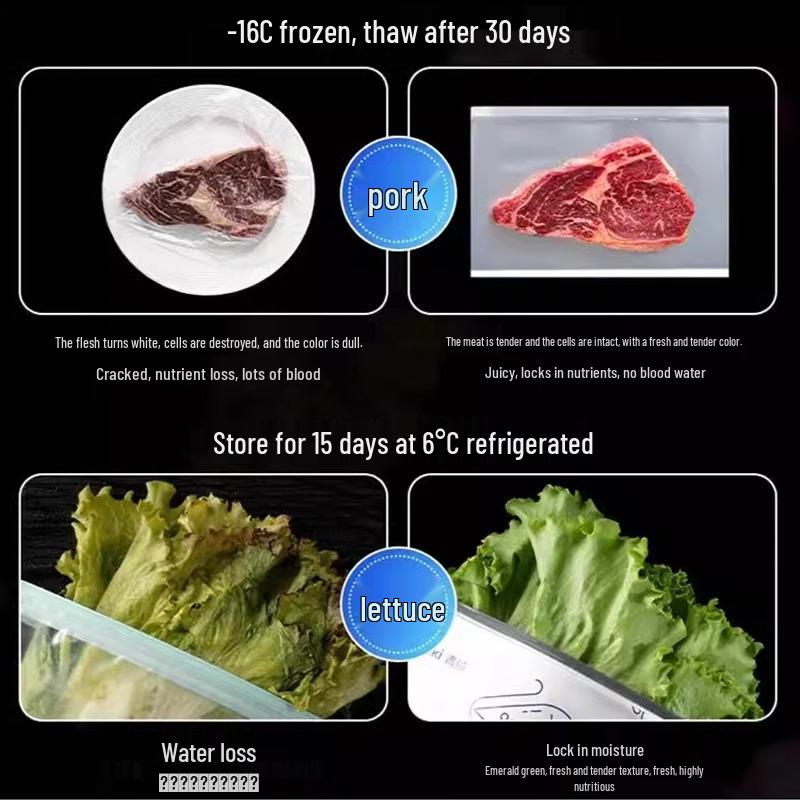 Airtight Freezer Bags for Fresh Food and Meat Storage