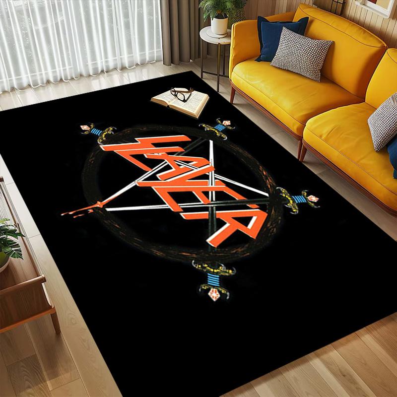 Slayer Symbol Living Room Nonslip Area Rug Soft Carpet For Bedroom Game Playroom Sofa Office Home Decor Doormat Christmas Gift C9301183