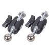 2Pcs Metal and Plastic 17.4mm Ball Heads with Lock Knob Ensuring Secure Angle Fixation in Video Recording Accessories