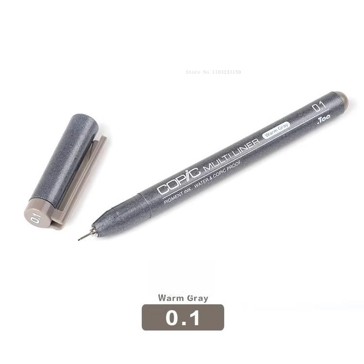 Japanese Colored Hook Line Pen Waterproof Art Supplies Anime Architectural Design Ink Tube Drawing Pen Watercolor Outline Marker