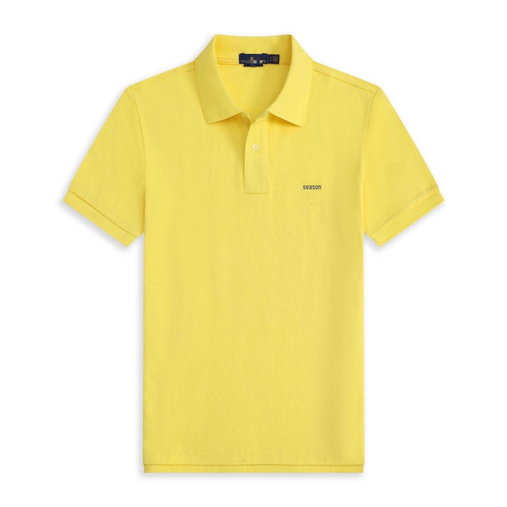 Polo a maniche corte da uomo con logo cavallo ricamato T-shirt casual