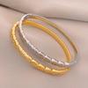 Gold-Plated Zircon Cross Bangle: Elegant & Versatile Women's Fashion Jewelry.